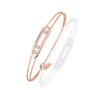 Messika Paris 18ct Rose Gold Move Classique Three Diamond Set Bracelet - Berry's Jewellers