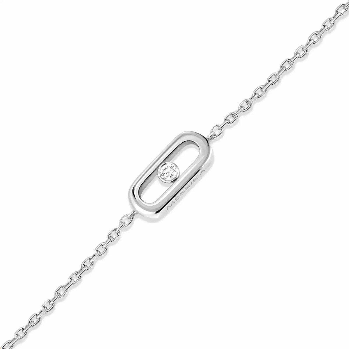 18ct White Gold Diamond Messika Cares Bracelet