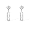 Messika Paris 18ct White Gold Dormeuses Uno Pave Set Diamond Drop Earrings - Berry's Jewellers