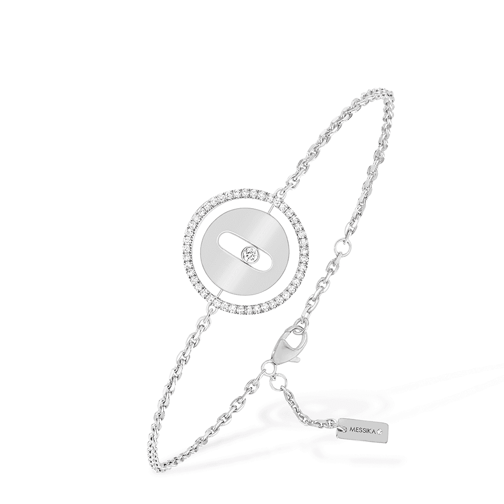 18ct White Gold Lucky Move Diamond Bracelet