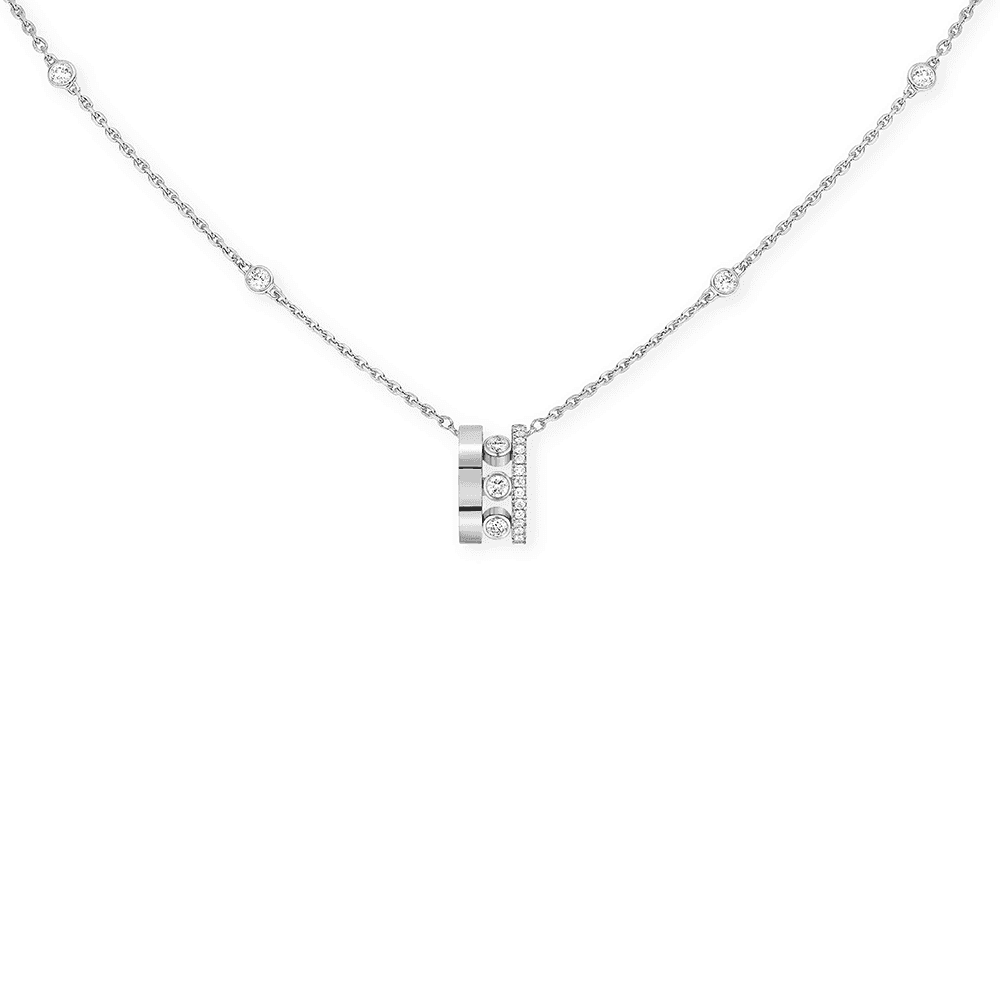 Messika Paris 18ct White Gold Move Romane Diamond Pendant - Berry's Jewellers