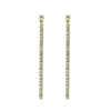 Messika Paris 18ct Yellow Gold Gatsby Pave Set Diamond Bar Drop Earrings - Berry's Jewellers