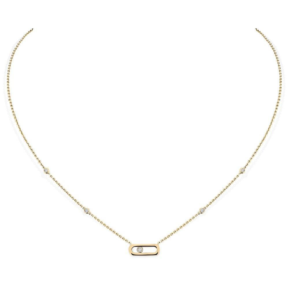 Messika Paris 18ct Yellow Gold Move Uno Diamond Necklace - Berry's Jewellers