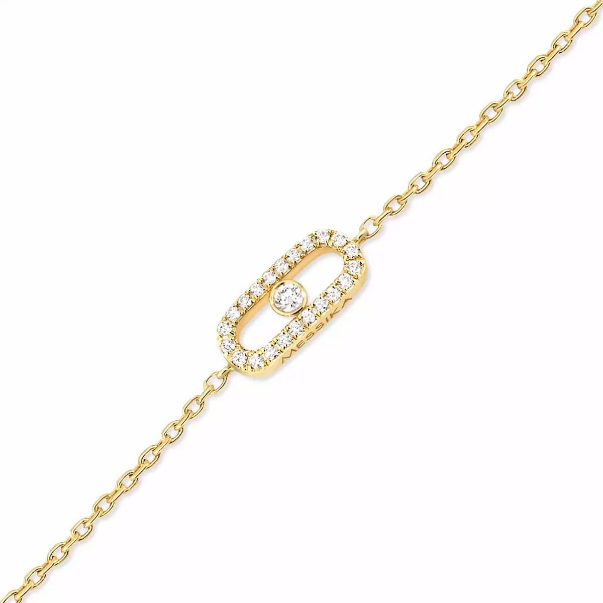 Messika Paris 18ct Yellow Gold Pave Diamond Set Messika Cares Bracelet - Berry's Jewellers