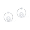 Messika Paris Lucky Move PM Creoles 18ct White Gold Diamond Earrings - Berry's Jewellers