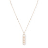 Messika Paris Move 10th PM 18ct Pink Gold Diamond Necklace - Berry's Jewellers