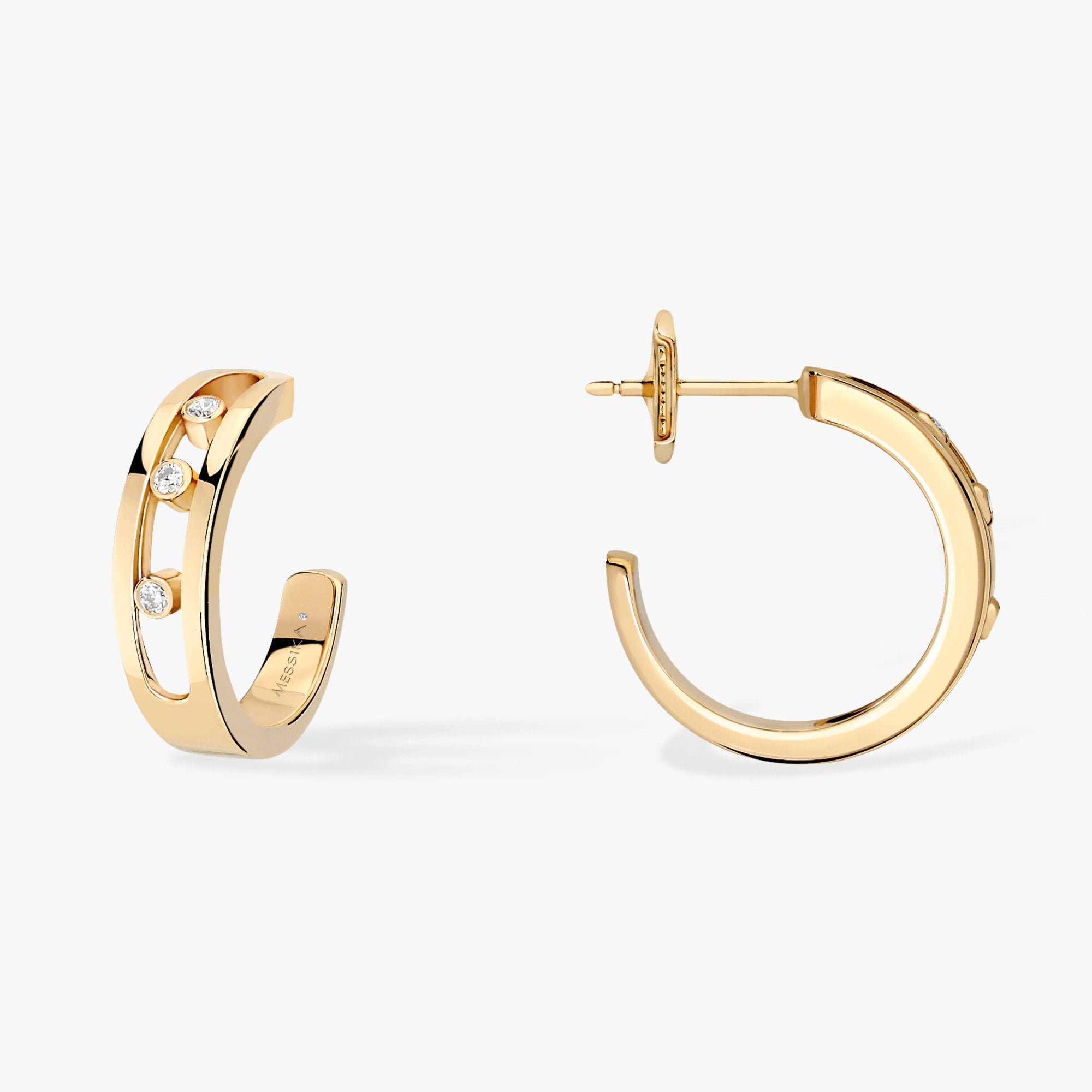 Move 18ct Yellow Gold Hoop Earrings