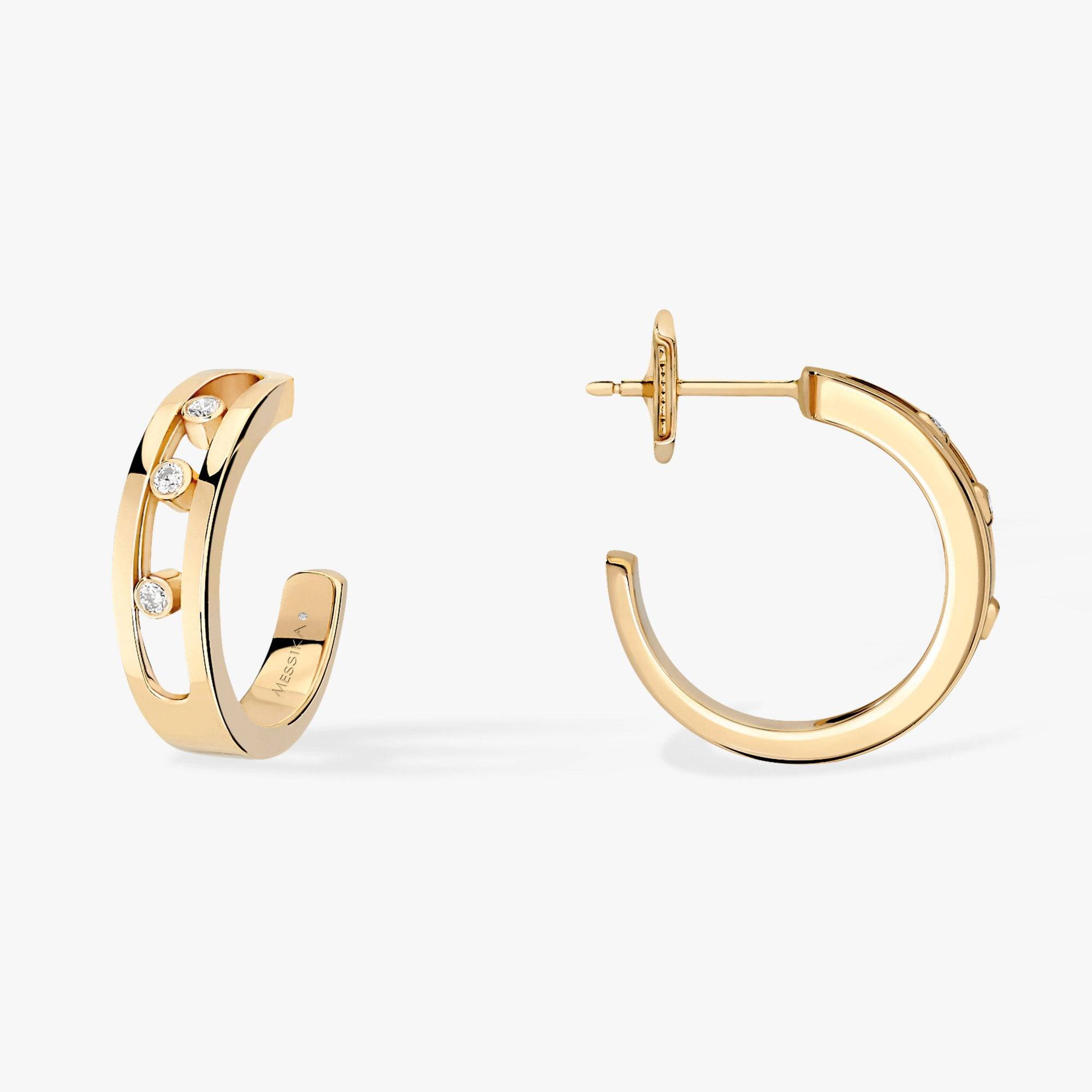 Messika Paris Move 18ct Yellow Gold Hoop Earrings - Berry's Jewellers