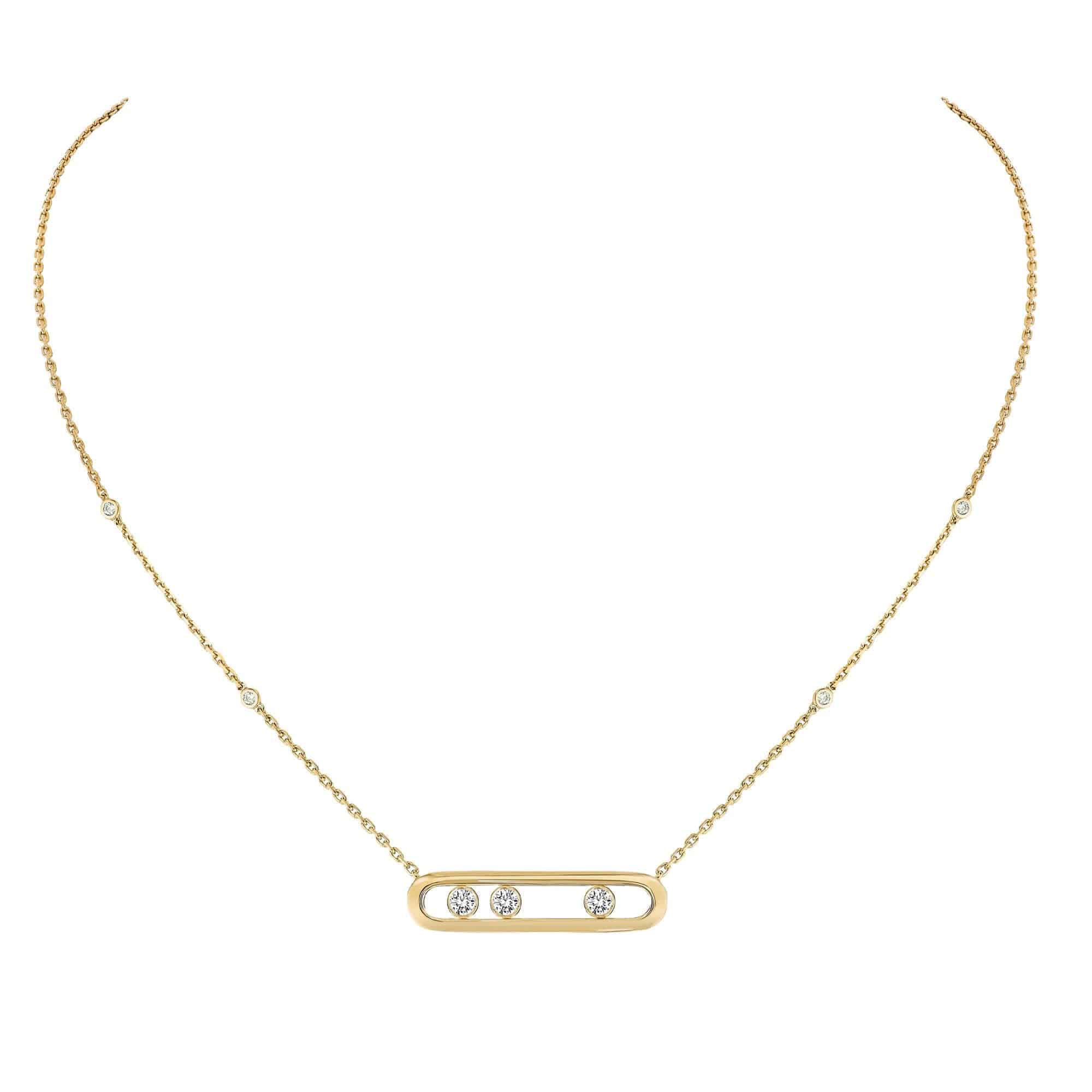 Messika Paris Move 18ct Yellow Gold Necklace - Berry's Jewellers