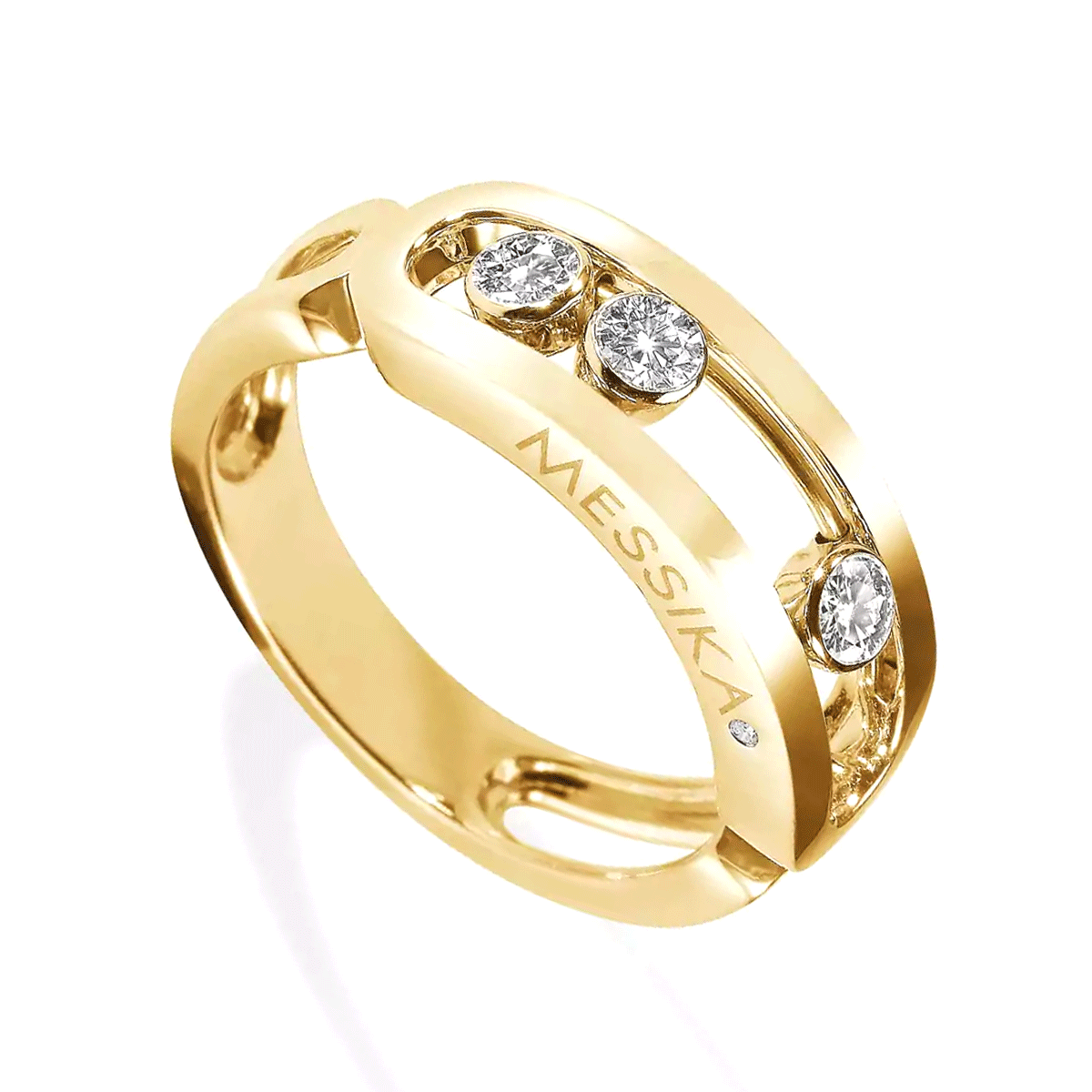 Move Classic 18ct Yellow Gold Diamond Set Ring