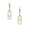 Messika Paris Move Link 18ct Yellow Gold Diamond Drop Earrings - Berry's Jewellers