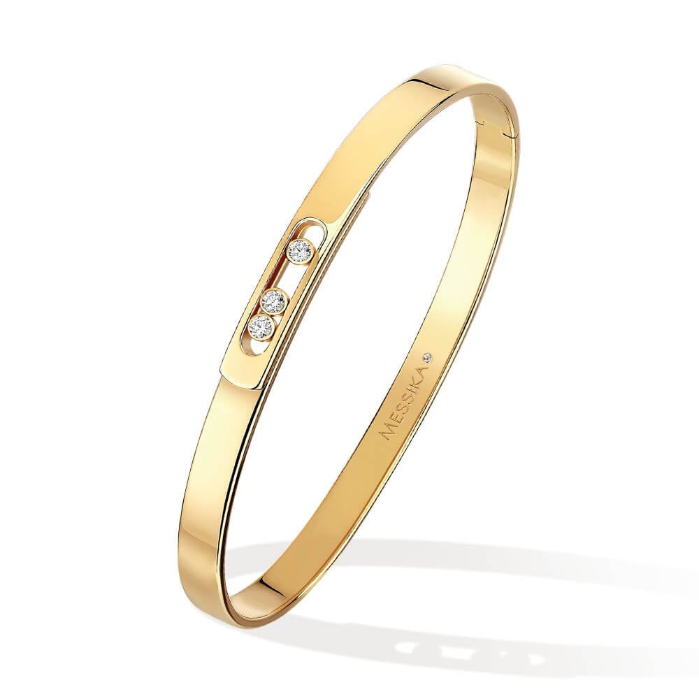 Move Noa 18ct Yellow Gold Diamond Set Bangle