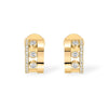 Messika Paris Move Romane 18ct Yellow Gold Diamond Set Mini Hoop Earrings - Berry's Jewellers