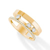 Messika Paris Move Romane 18ct Yellow Gold Diamond Set Ring - Berry's Jewellers