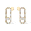 Messika Paris Move Uno 18ct Yellow Gold Pave-Set Diamond Earrings - Berry's Jewellers