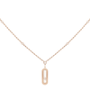 Messika Paris Move Uno Long Necklace 18ct pink gold - Berry's Jewellers