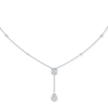 Messika Paris My Twin Tie 18ct White Gold Diamond Necklace - Berry's Jewellers