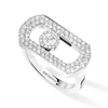 Messika Paris So Move 18ct White Gold Pave Diamond Set Ring - Berry's Jewellers