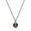 Mikimoto 18ct White Gold Black South Sea Pearl Pendant - Berry's Jewellers