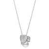 Mikimoto 18ct White Gold Les Petales Place Vendome Cultured Pearl & Diamond Pendant - Berry's Jewellers