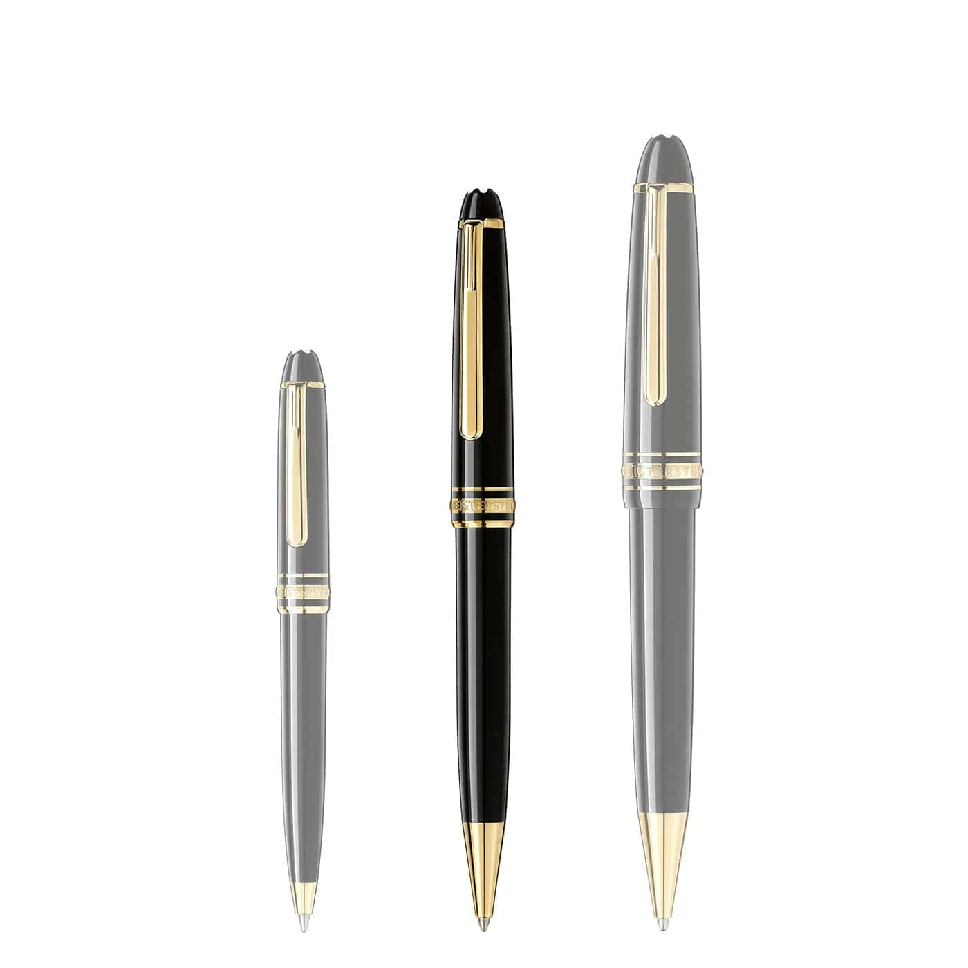 Montblanc Classique Meisterstuck Yellow Plated Ballpoint Pen - Berry's Jewellers