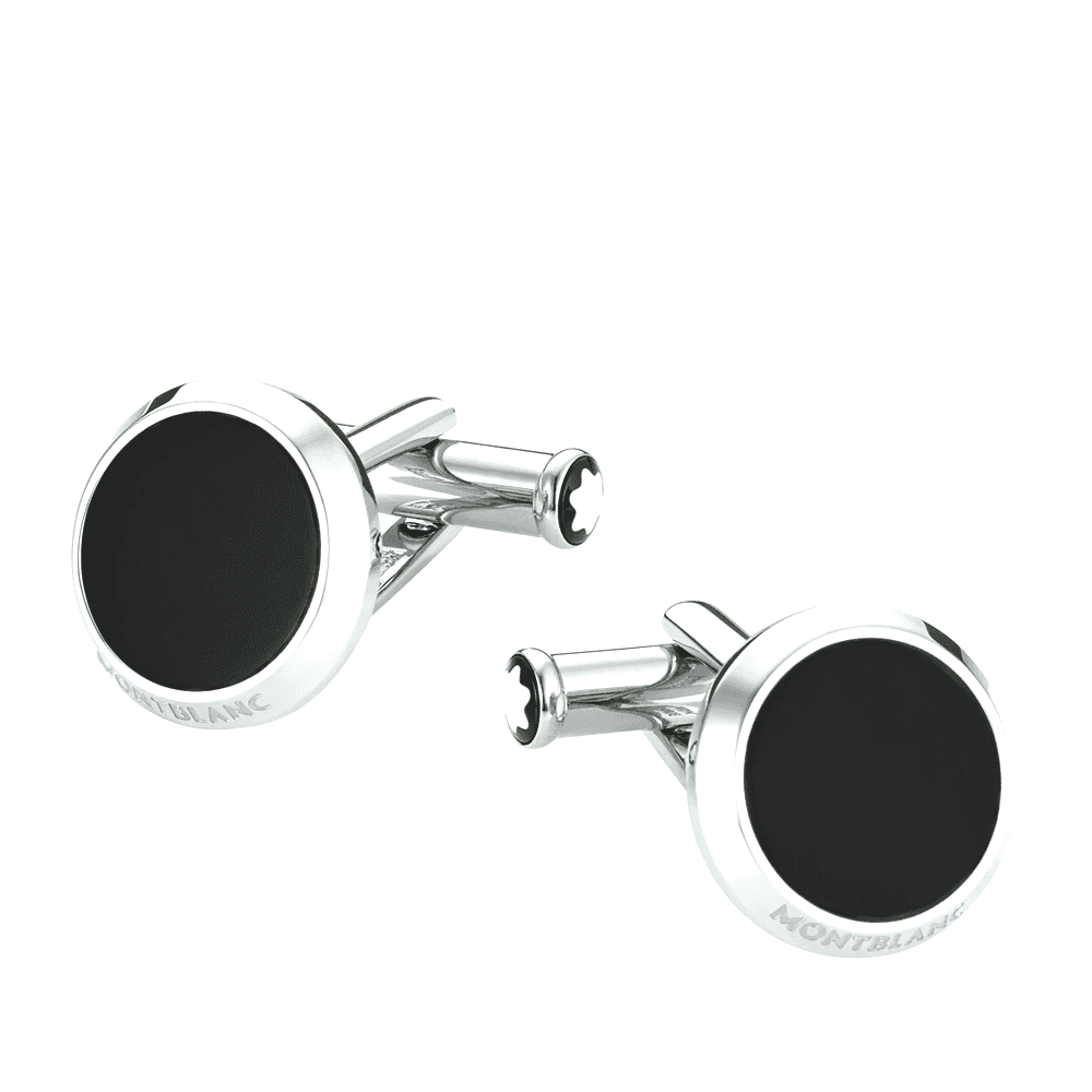 Montblanc Meisterstück Black Onyx Inlay Cufflinks - Berry's Jewellers