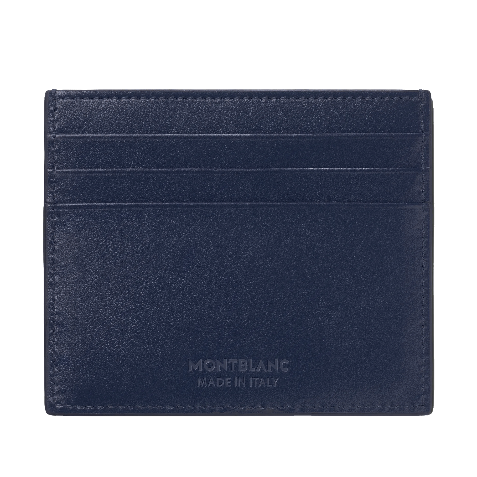 Meisterstuck Card Holder 6cc in Ink Blue Leather