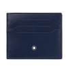 Montblanc Meisterstuck Card Holder 6cc in Ink Blue Leather - Berry's Jewellers