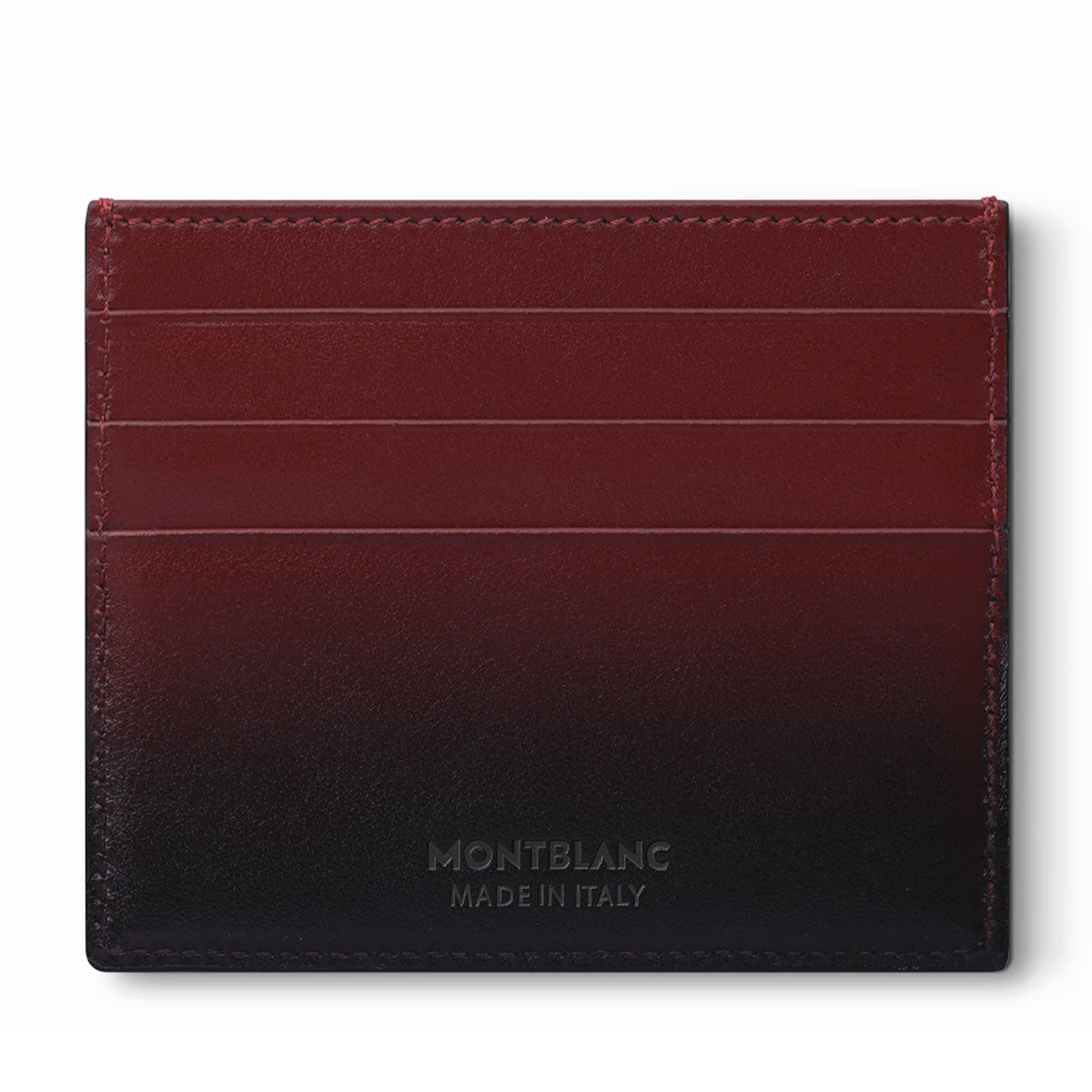 Meisterstuck Card Holder 6cc in Sfumato Burgundy Leather