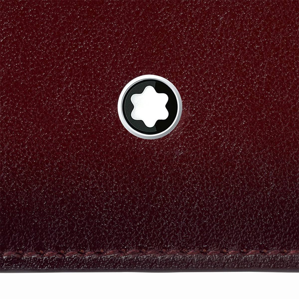 Montblanc Meisterstuck Card Holder 6cc in Sfumato Burgundy Leather - Berry's Jewellers