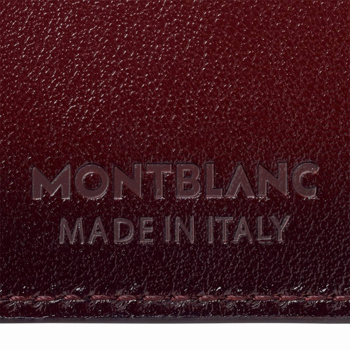 Montblanc Meisterstuck Card Holder 6cc in Sfumato Burgundy Leather - Berry's Jewellers