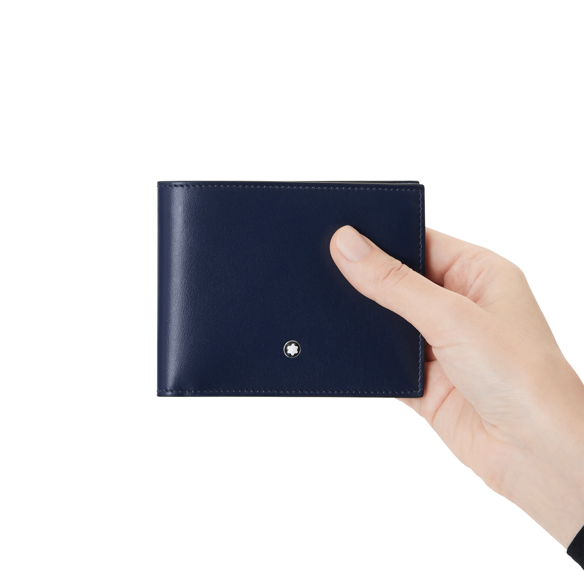 Montblanc Meisterstuck Wallet 6cc in Ink Blue Leather - Berry's Jewellers