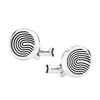 Montblanc Sartorial Steel Fingerprint Pattern Inlay Cufflinks - Berry's Jewellers