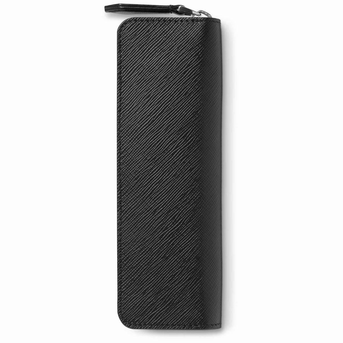 Montblanc Sartorial Zip Black Leather Pen Pouch - Berry's Jewellers