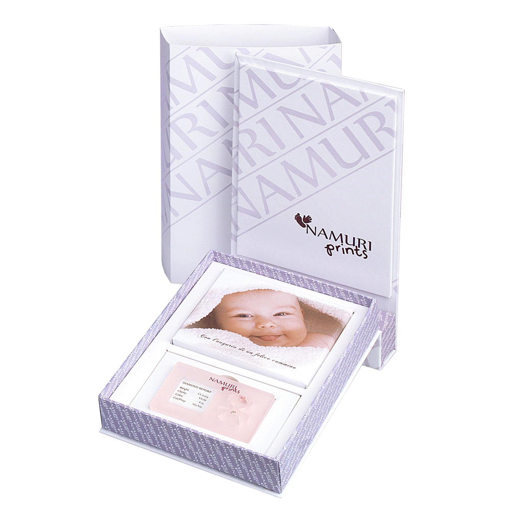 Namuri Namuri Prints Pink Girl with Diamond Gift Set - Berry's Jewellers