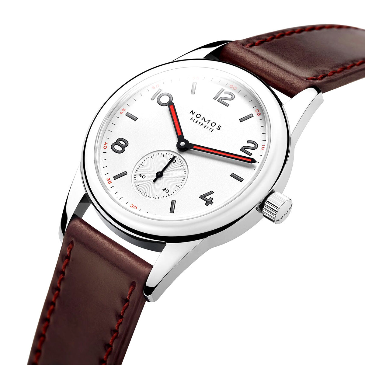 NOMOS Glashütte Club 36mm White Dial Manual-Wind Watch - Berry's Jewellers