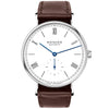 NOMOS Glashütte Ludwig 38mm Enamel White Dial Sapphire Glass Watch - Berry's Jewellers