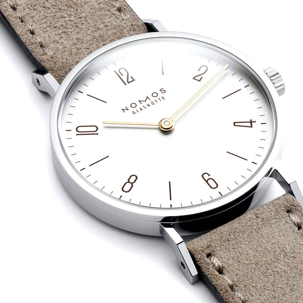 Tangente 33mm White Dial Manual-Wind Strap Watch