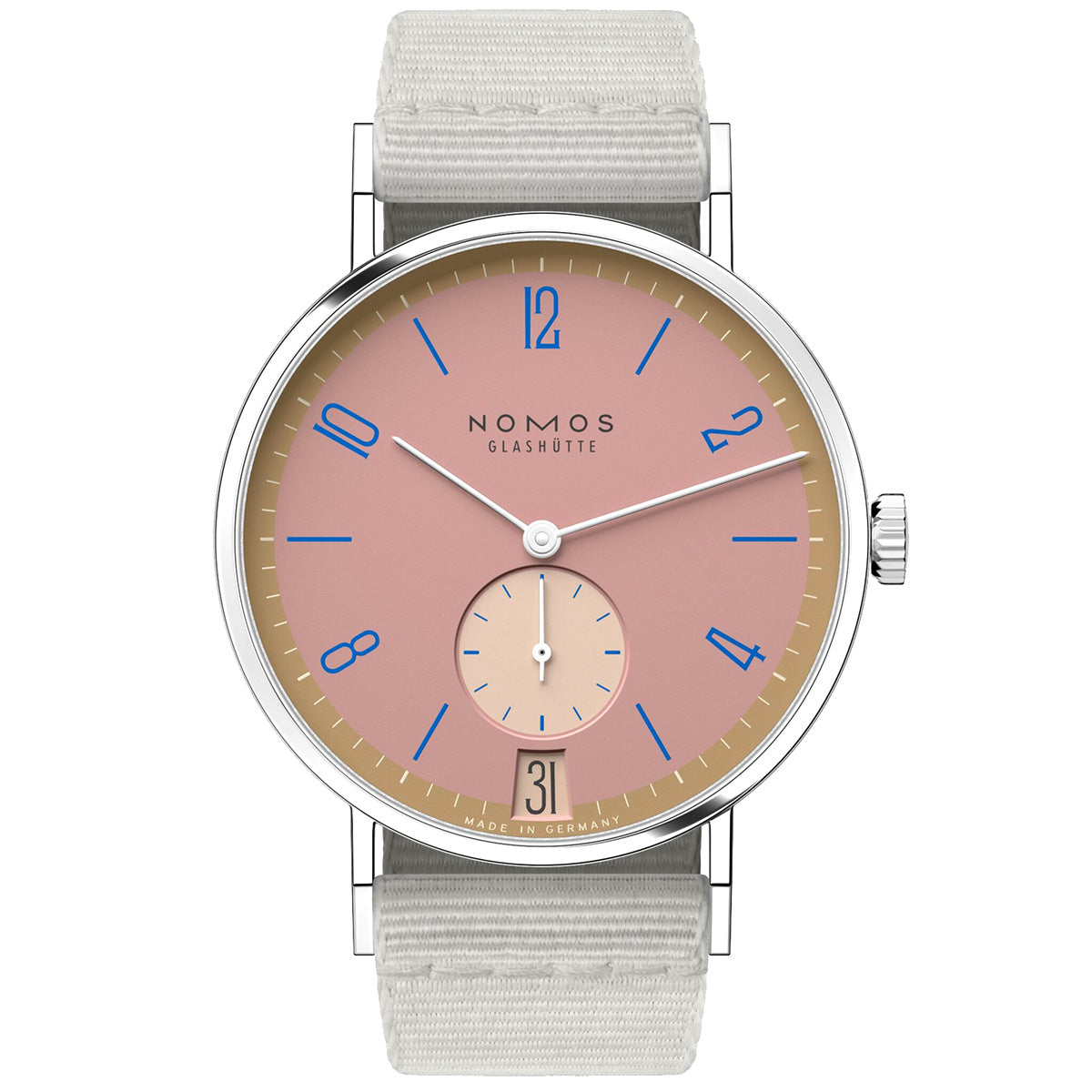 NOMOS Glashütte Tangente 38mm 'Pompadour' Limited Edition Watch - Berry's Jewellers