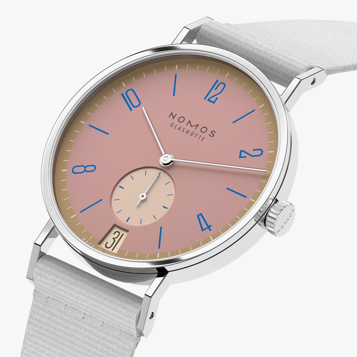 NOMOS Glashütte Tangente 38mm 'Pompadour' Limited Edition Watch - Berry's Jewellers