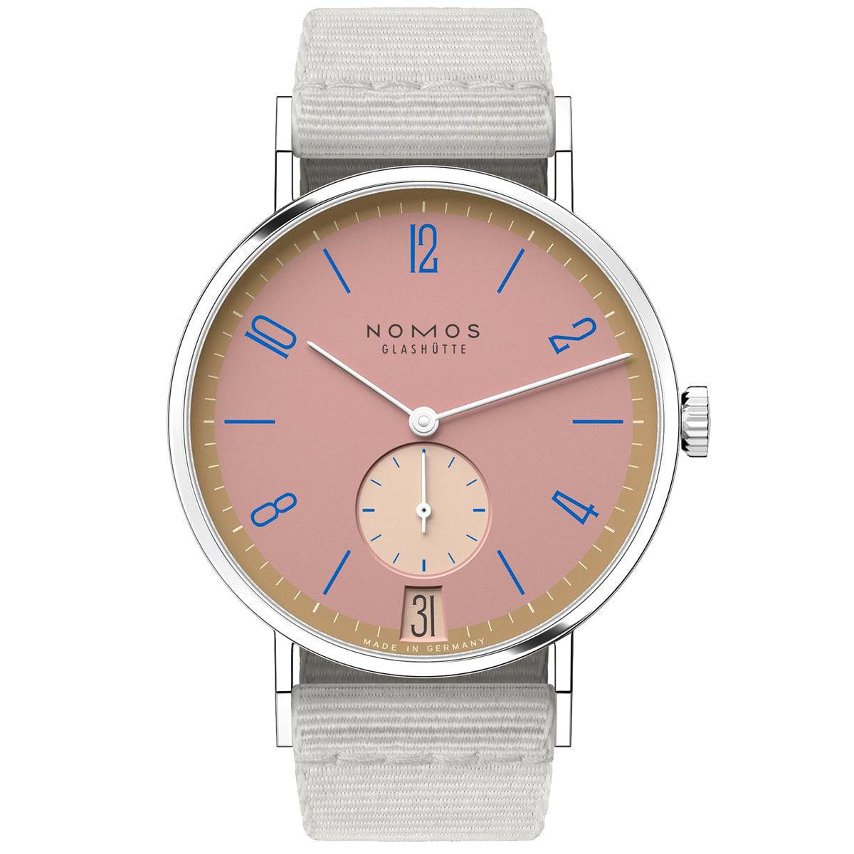 NOMOS Glashütte Tangente 38mm 'Pompadour' Limited Edition Watch - Berry's Jewellers