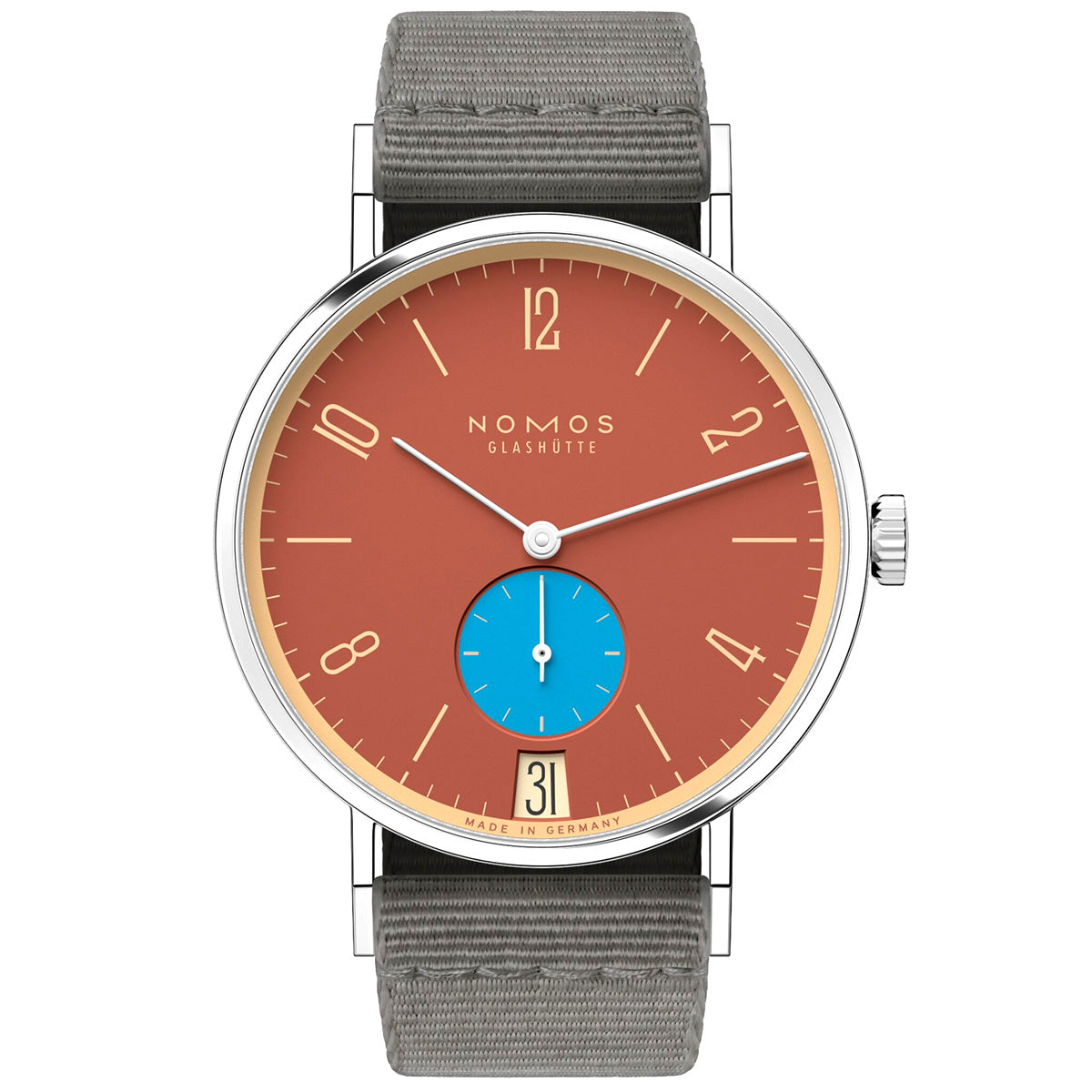 Tangente 38mm 'Ziegelblau' Limited Edition Watch