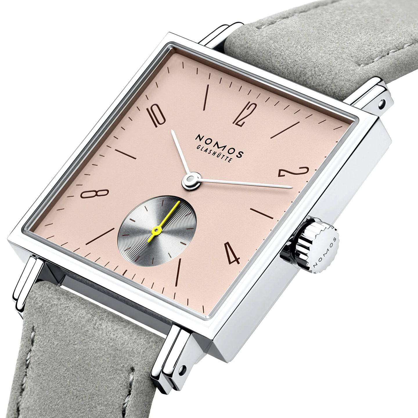 NOMOS Glashütte Tetra Die Kapriziose 30mm Nude Pink Dial Ladies Watch - Berry's Jewellers