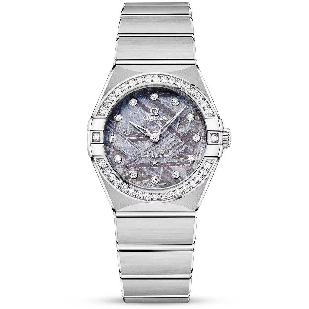 OMEGA Constellation 28mm Grey Meteorite Dial Ladies Watch - Berry's Jewellers