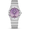 OMEGA Constellation 28mm Purple Diamond Dial Ladies Bracelet Watch - Berry's Jewellers