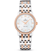 OMEGA De Ville Prestige 27.4mm Two-Tone Diamond Bezel Mother of Pearl Diamond Dial Watch - Berry's Jewellers