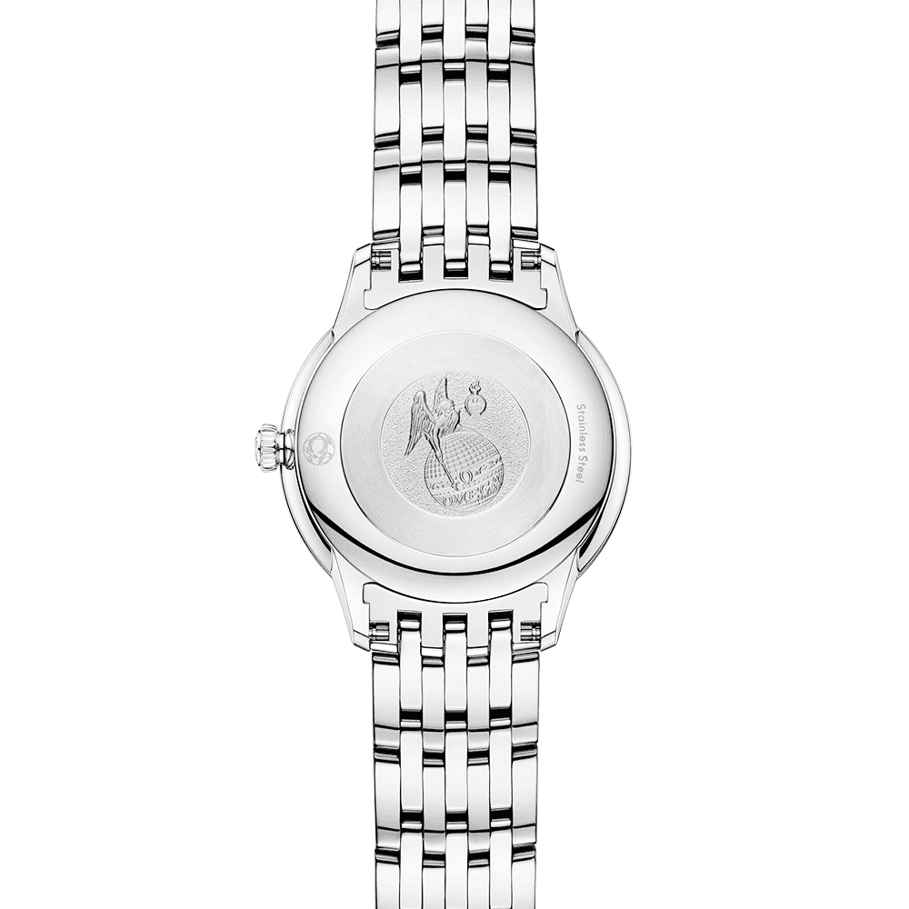 OMEGA De Ville Prestige 27.5mm Lavender Dial Ladies Bracelet Watch - Berry's Jewellers