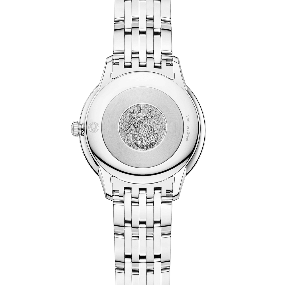 OMEGA De Ville Prestige 30mm Rose Silvery Dial Ladies Bracelet Watch - Berry's Jewellers