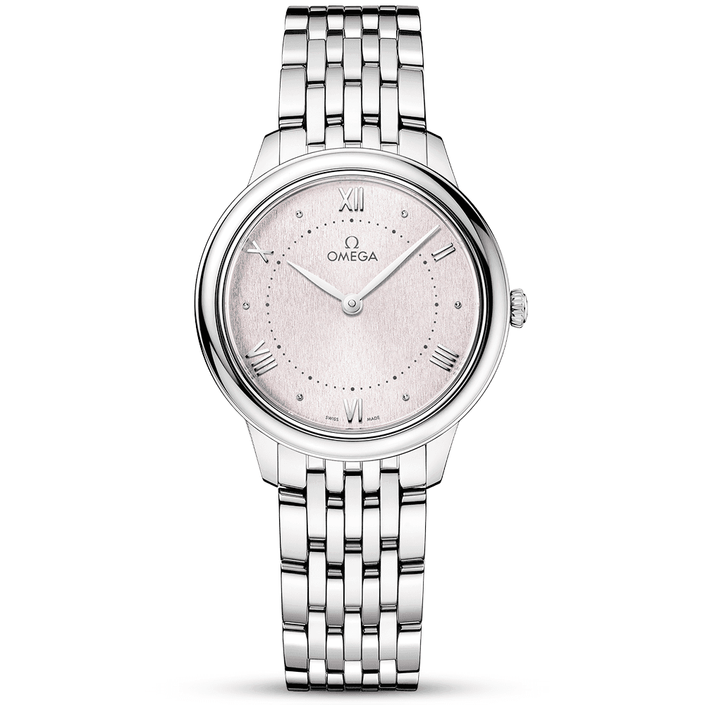 OMEGA De Ville Prestige 30mm Rose Silvery Dial Ladies Bracelet Watch - Berry's Jewellers