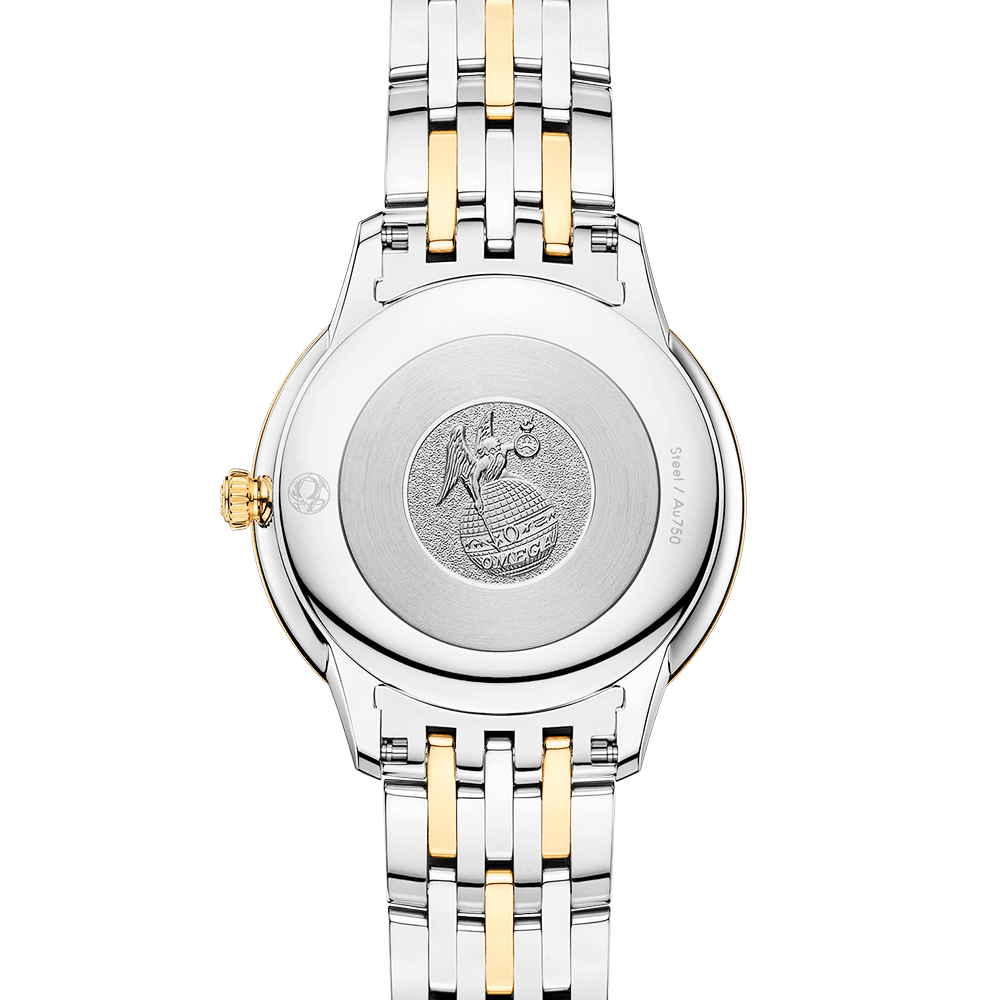 OMEGA De Ville Prestige 30mm Two-Tone Silver Dial Ladies Bracelet Watch - Berry's Jewellers